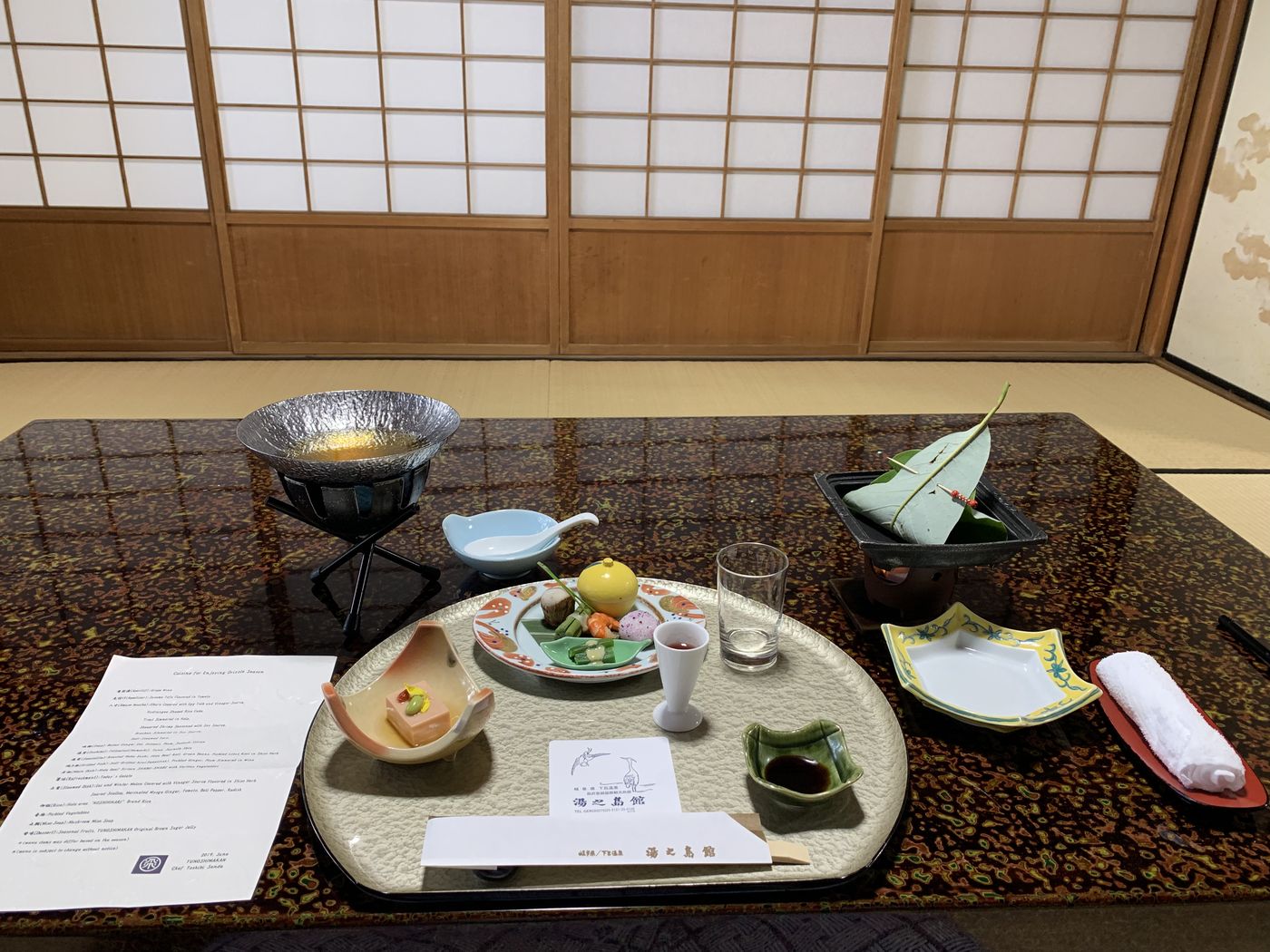 Dinner at Yunoshimakan