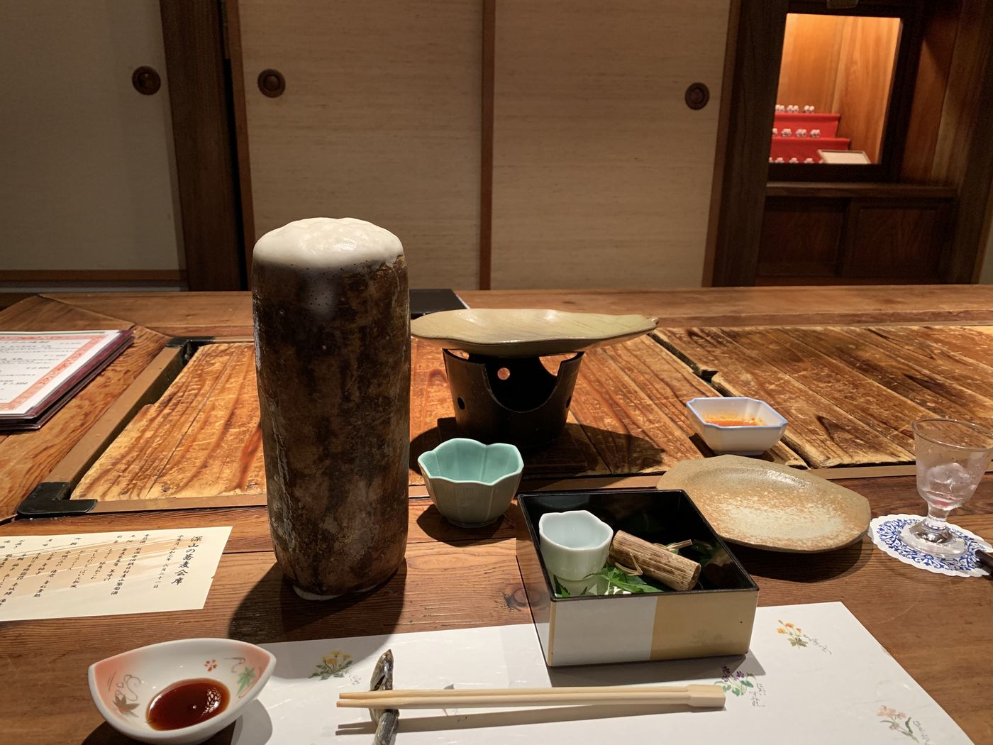 Dinner at Yakushi Onsen Hatago