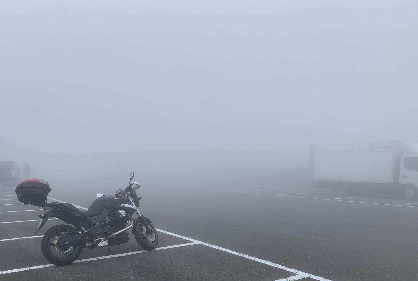 Fog on the way north