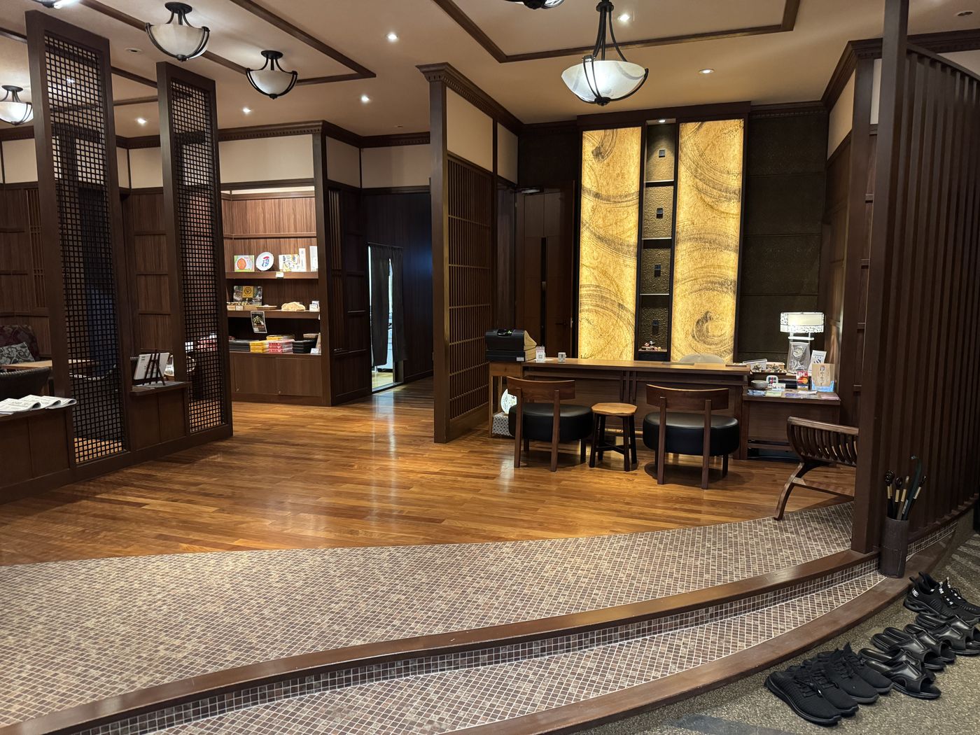 The lobby at Fukusen