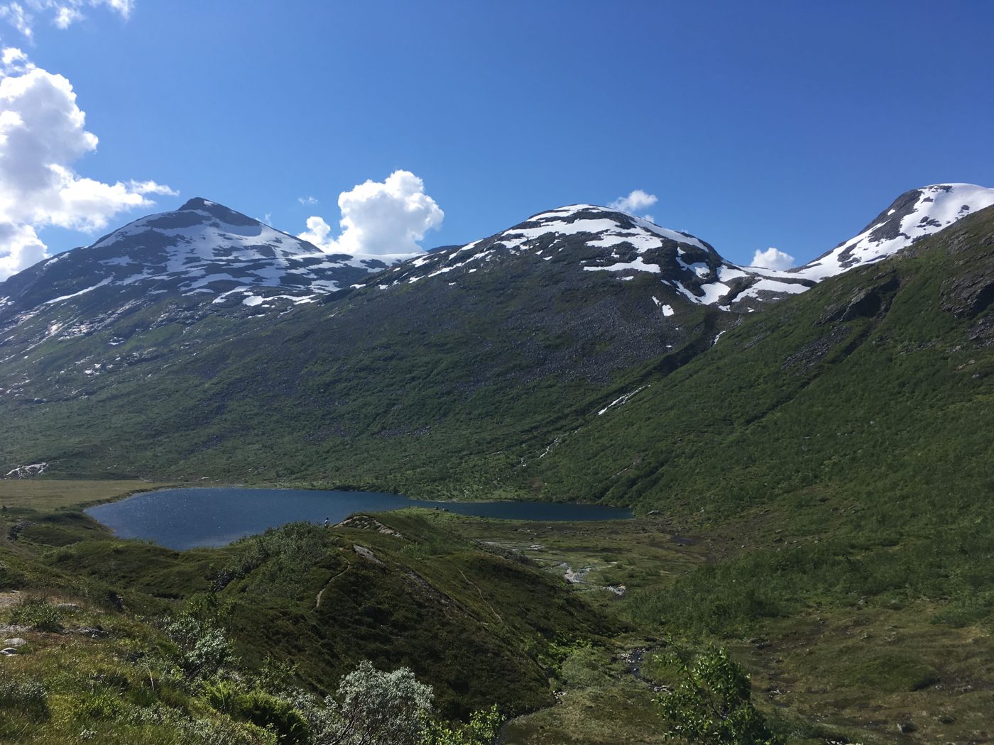 A high mountain lake