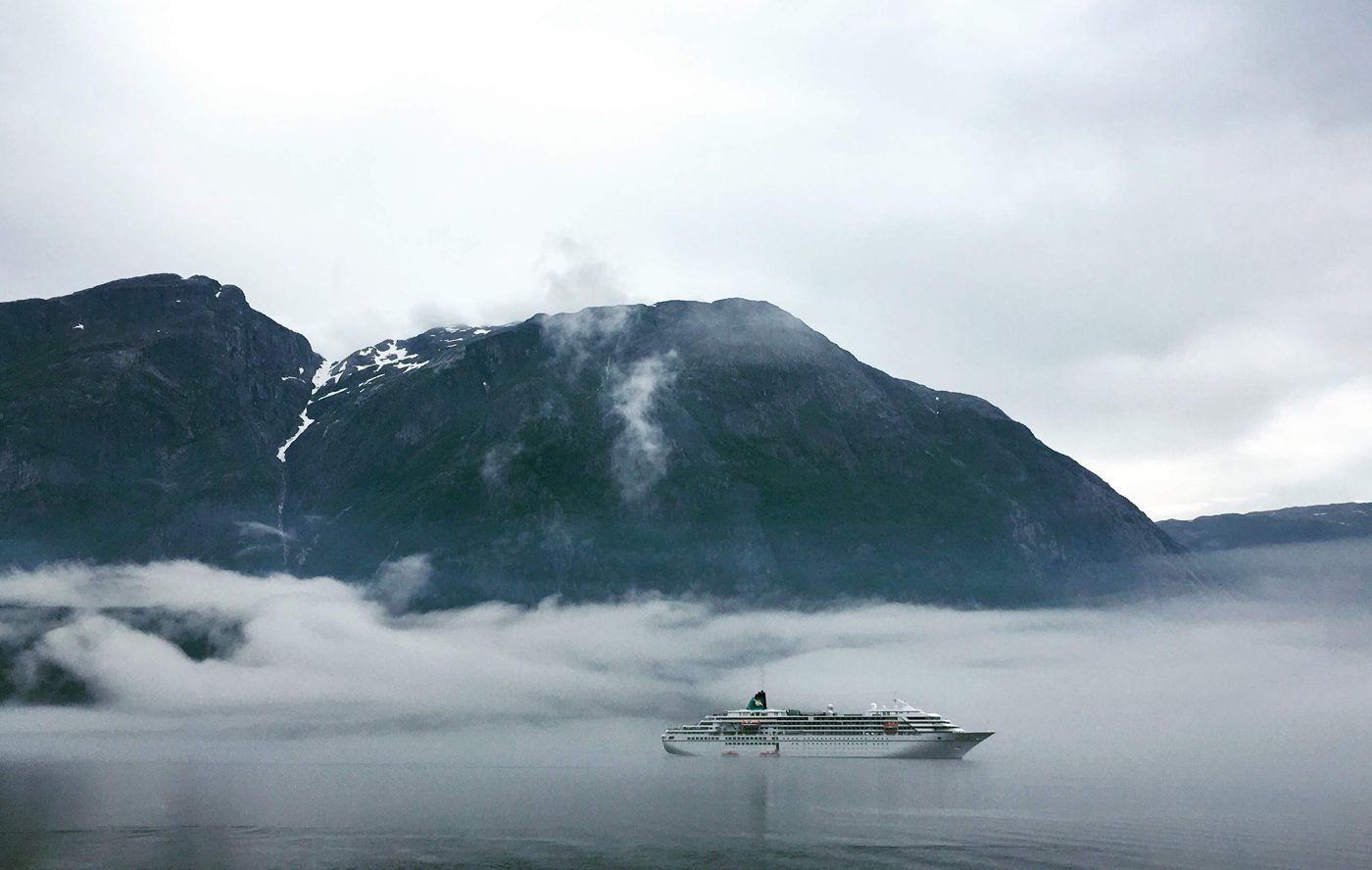 Low cloud over the fjord