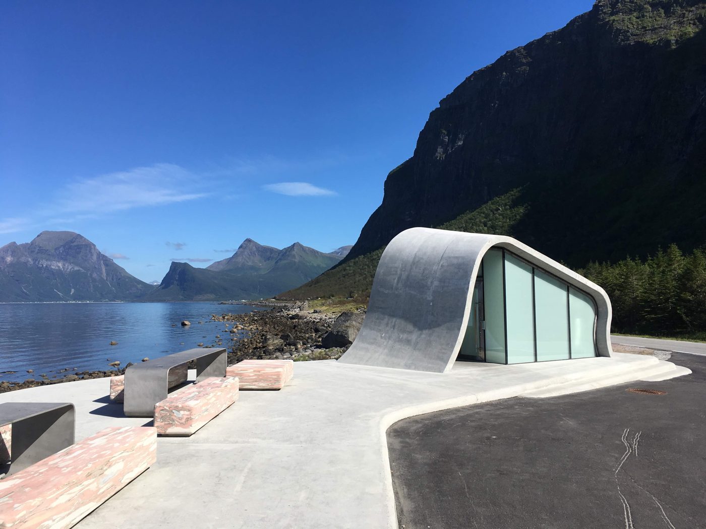 A rest stop on the coast road