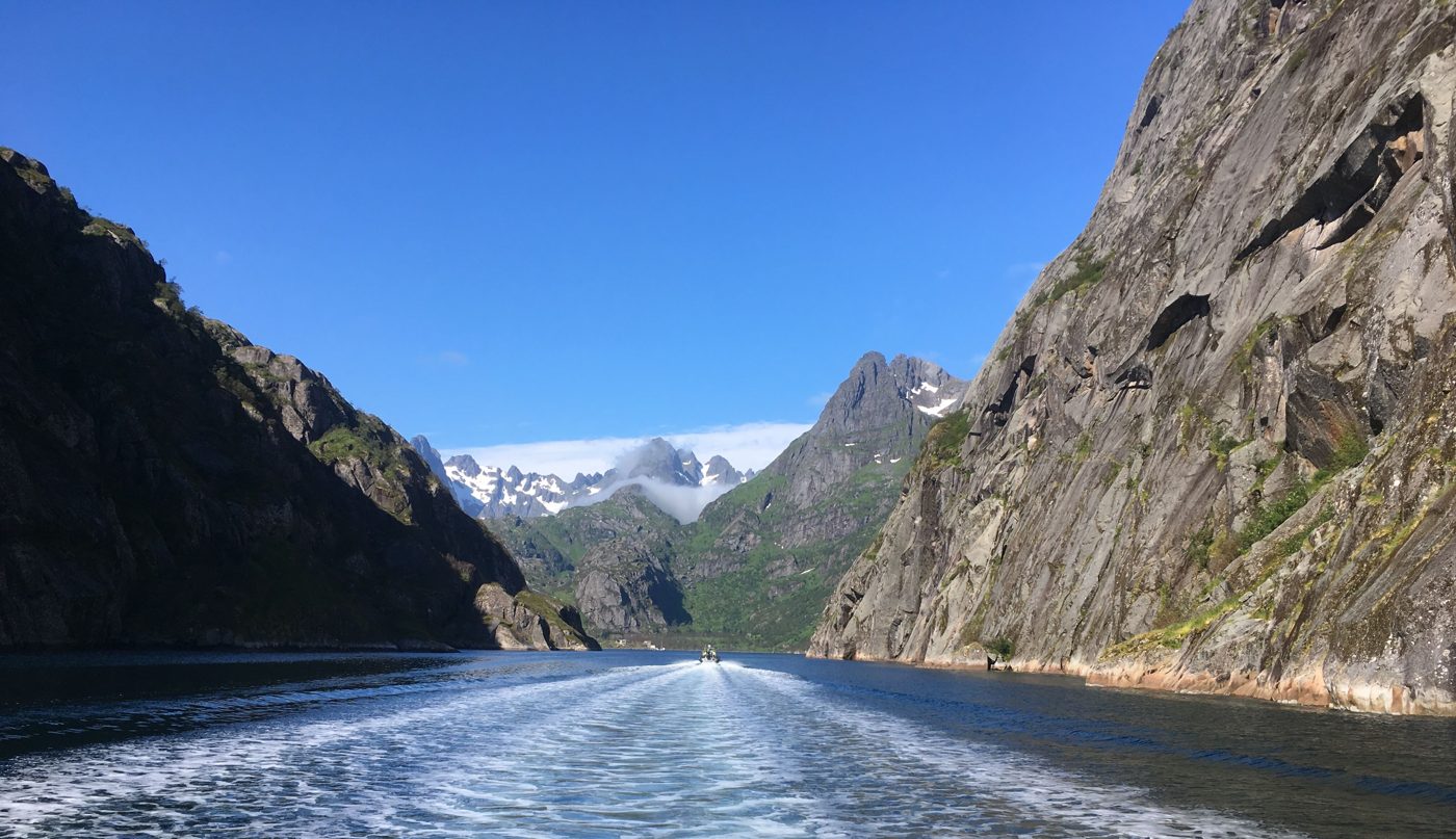 Trollfjord by boat