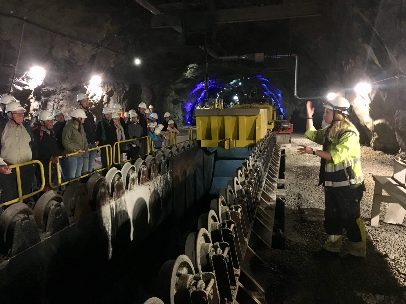 Down in the Kiruna iron mine