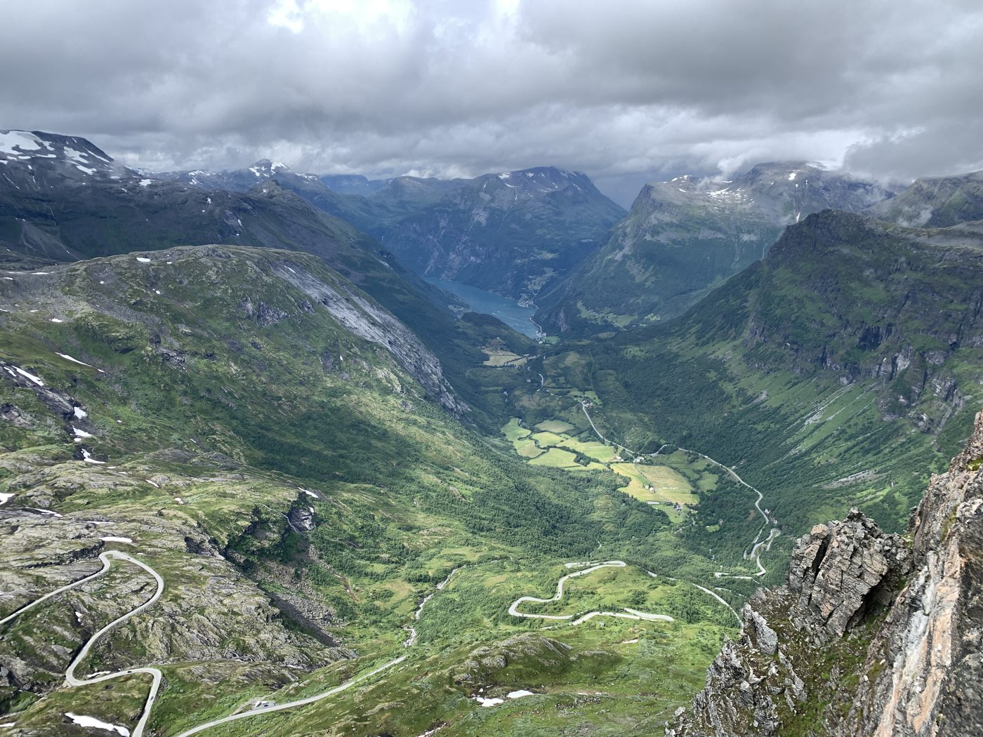 View from the Geiranger Skywalk - Dalsnibba