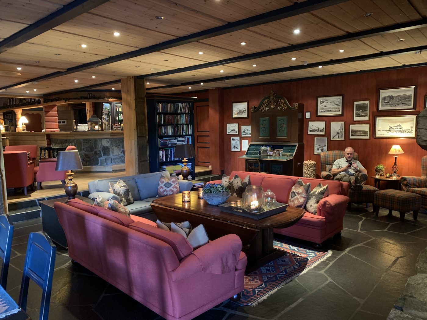 The lounge at Grotli