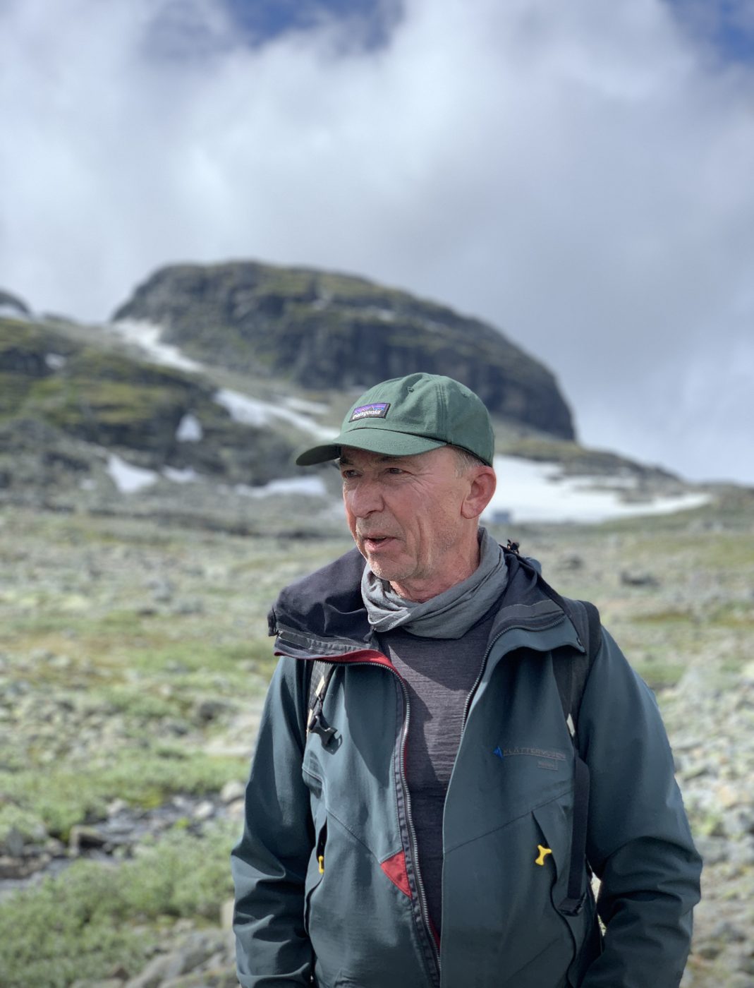 On the hike with a local guide