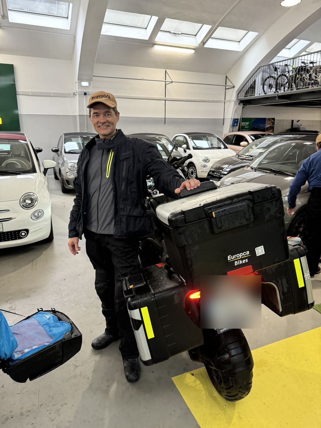 Returning the bike in Lisbon