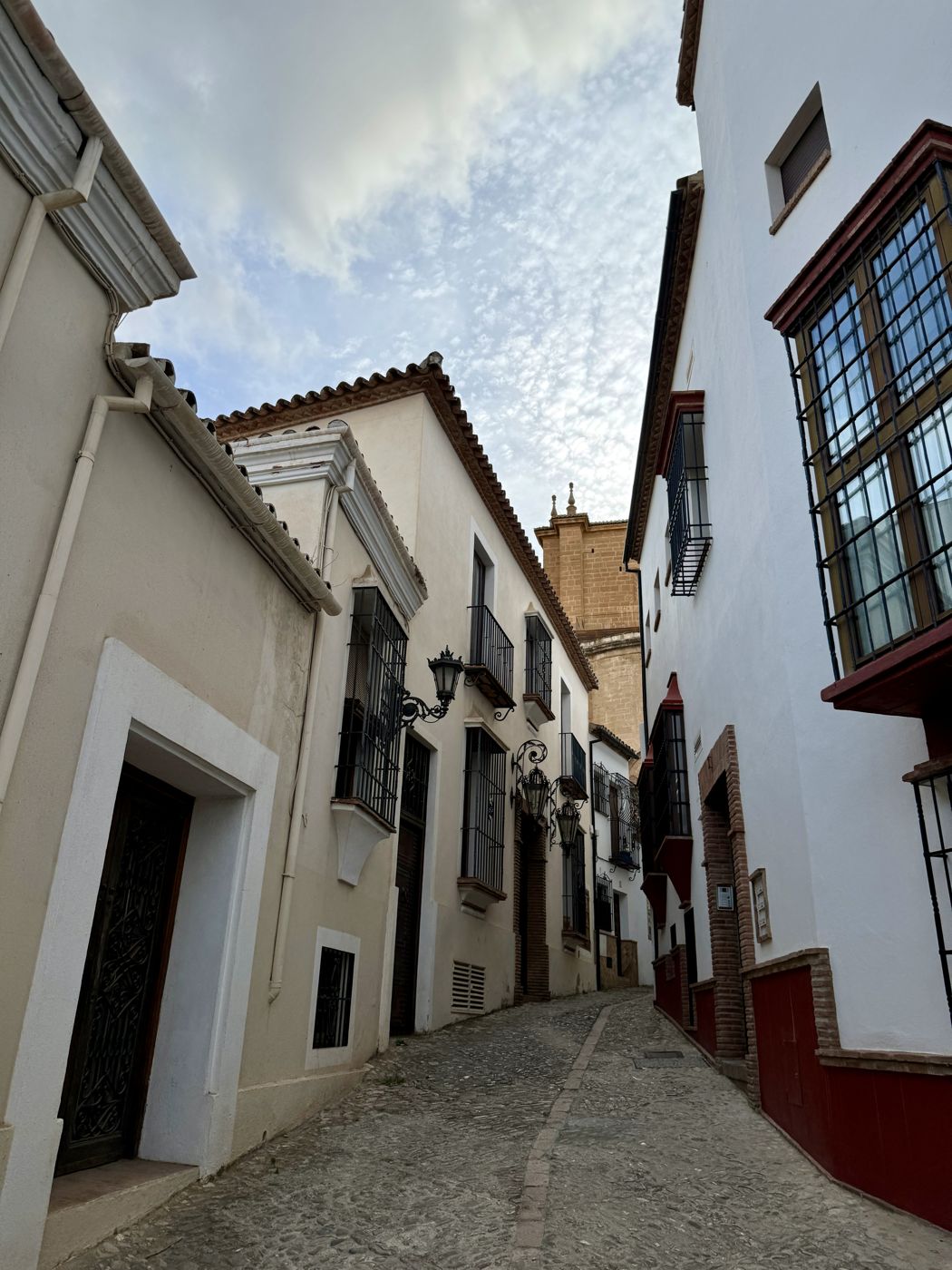 A Ronda street at dusk