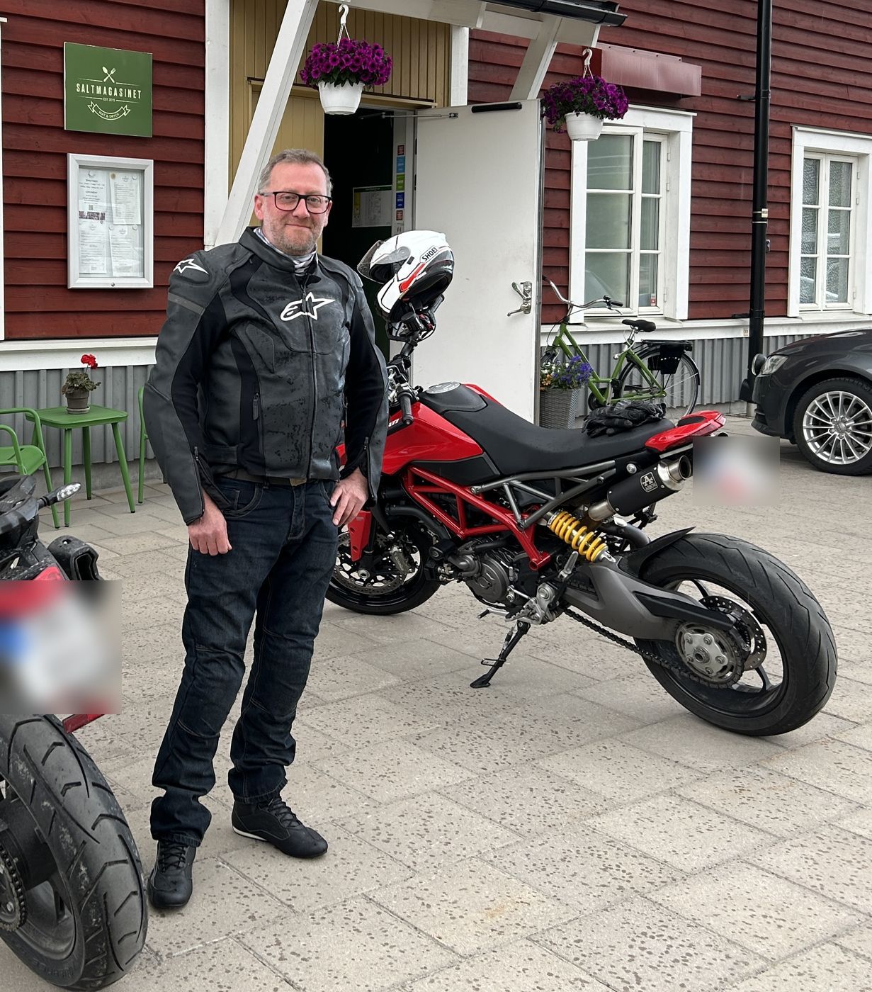 A fellow rider at Saltmagasinet, Örnsköldsvik