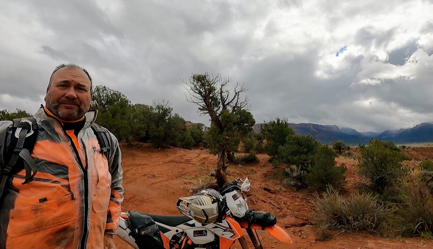 A break on the trail with Dave Lohner