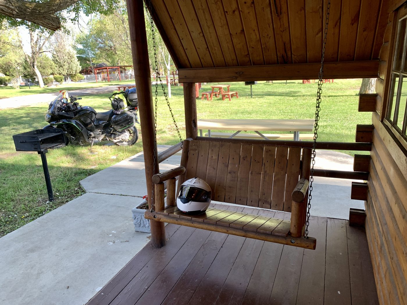 The porch swing