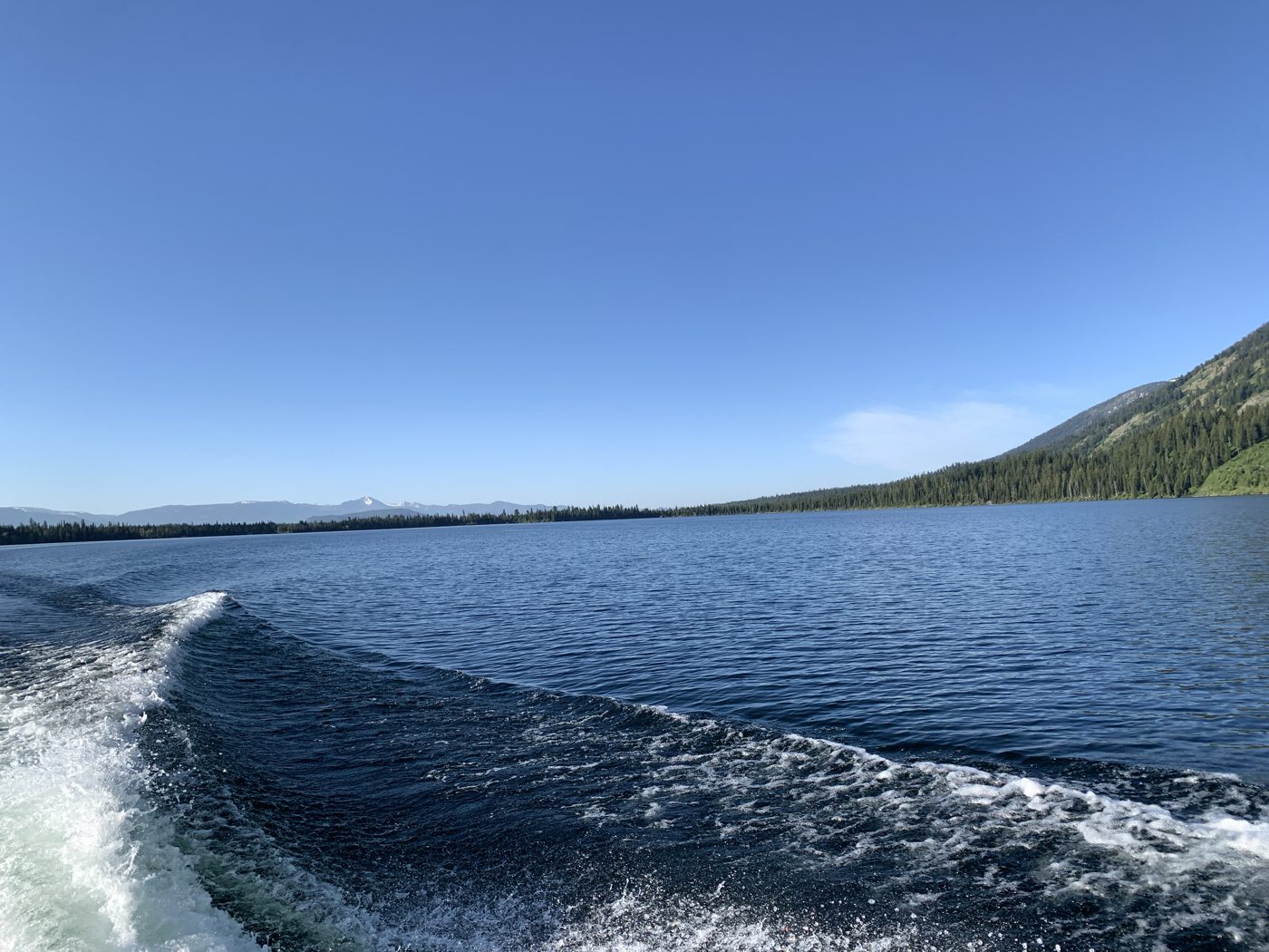 A morning boat ride on Jackson Lake