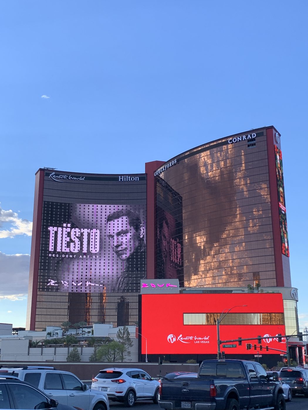 Resorts World at dusk