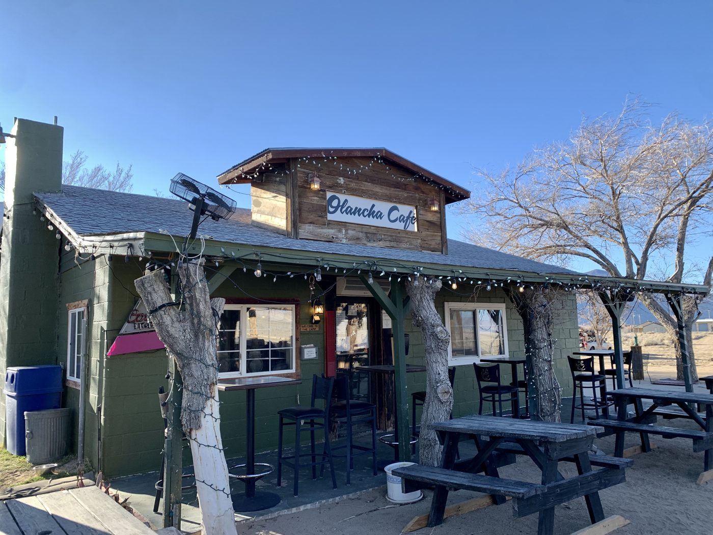 The cafe at Olancha