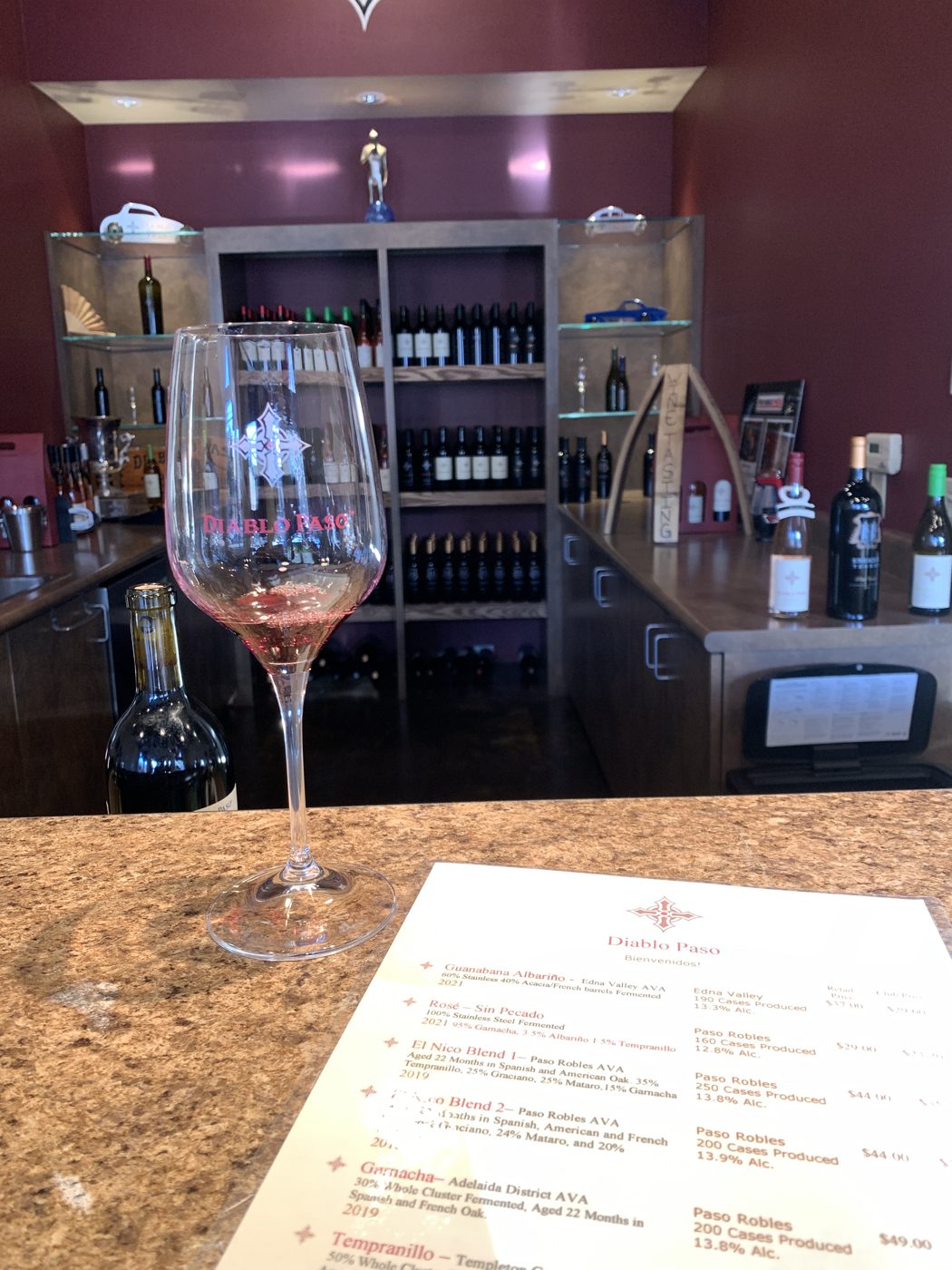 Tasting at Diablo Paso