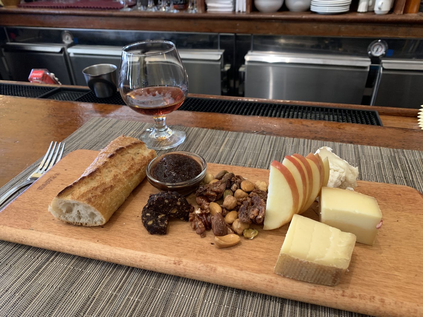 A cheese board in Sonoma
