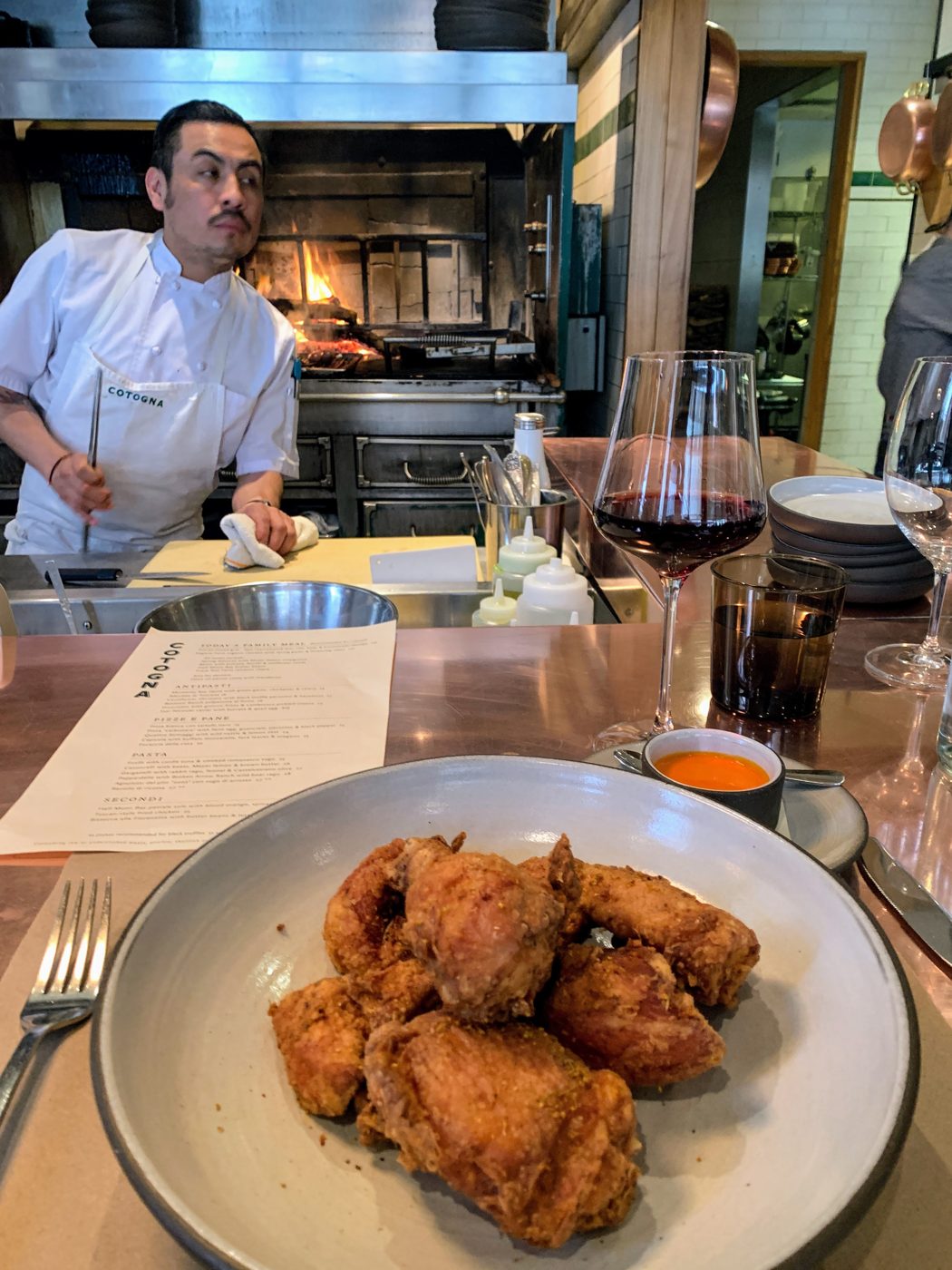 Fried chicken at Cotogna