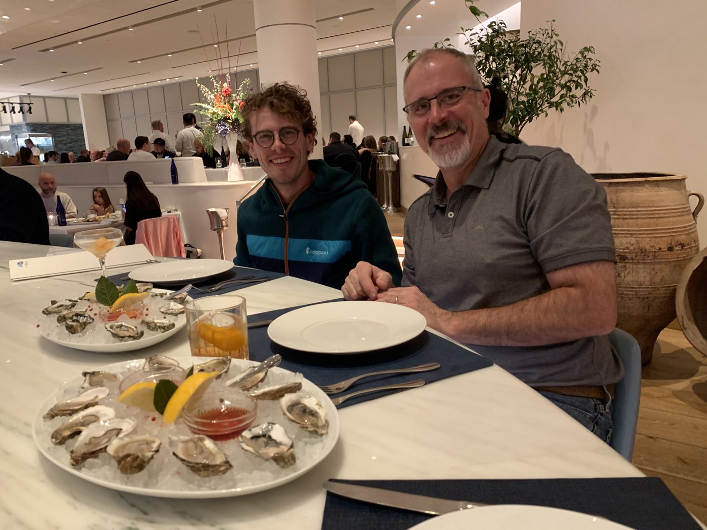 A celebratory feast at Milos in the Venetian