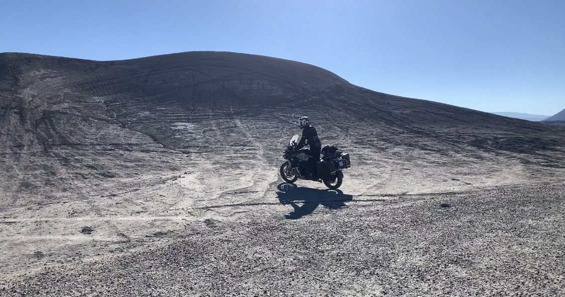 The gray badlands along UT-24