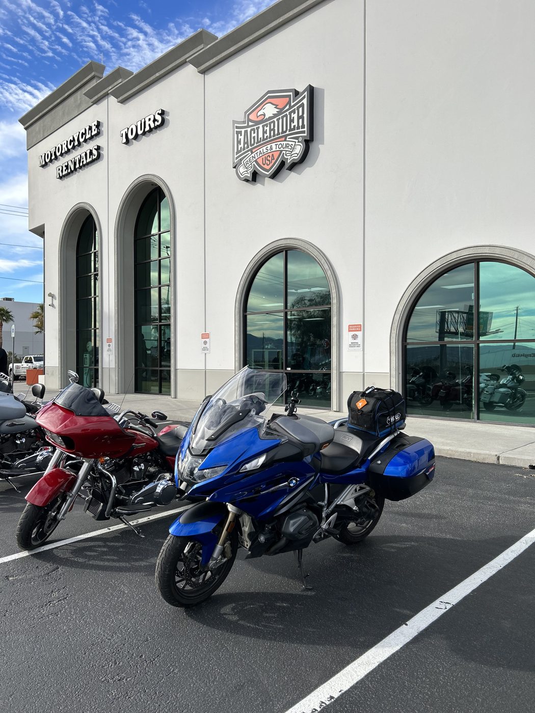 Picking up the bikes at EagleRider Las Vegas