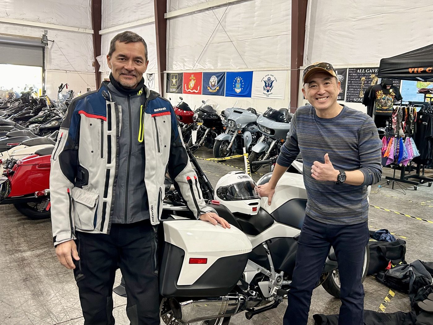 A stop at a motorcycle shop in Mesa