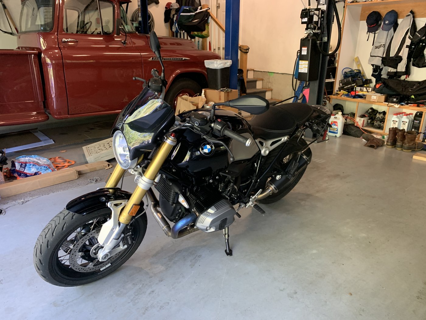 Ready in the garage