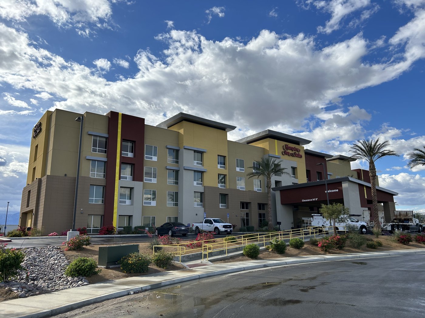 The hotel for the night at Indio, CA